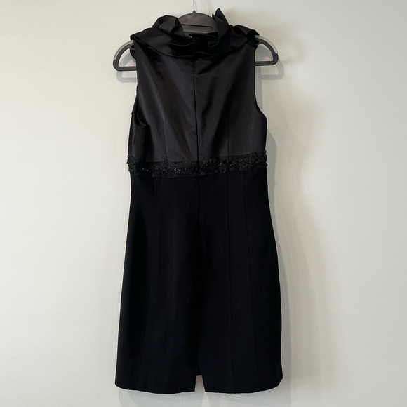 JS Collections Black Cocktail Dress, Size 6 - Picture 4 of 6